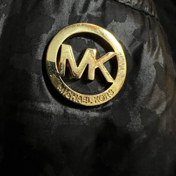 Michael Kors Womens Down Puffer Coat, Black w/leopard Print Size 2XL RN 79675 - Picture 7 of 15